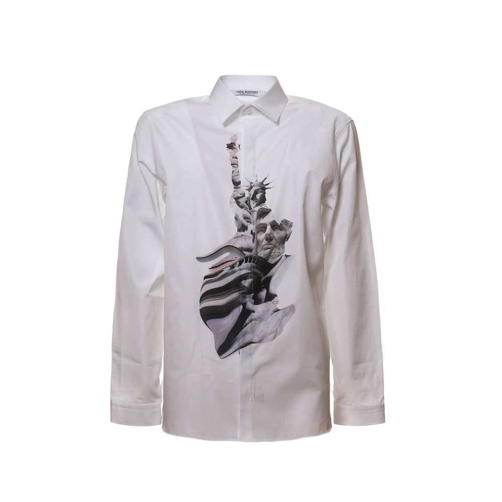 Neil Barrett State Of Liberty Cotton Shirt Neil Barrett