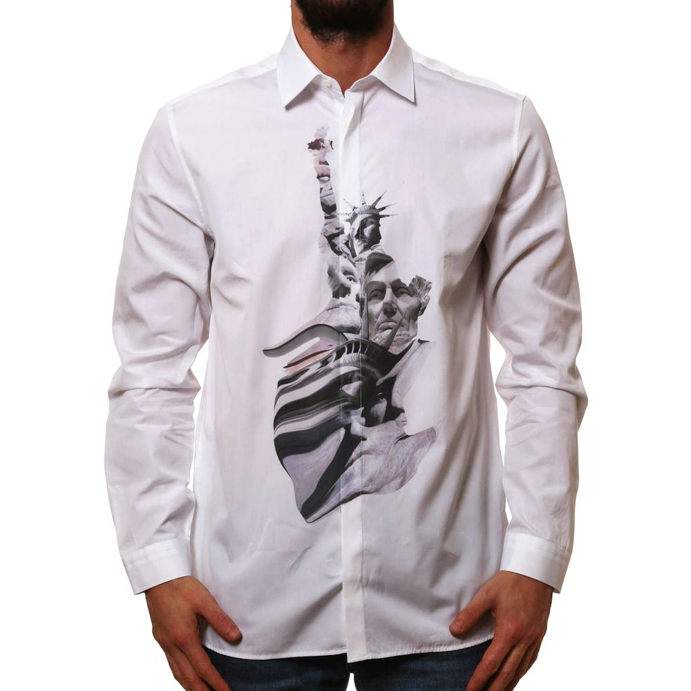 Neil Barrett State Of Liberty Cotton Shirt Neil Barrett