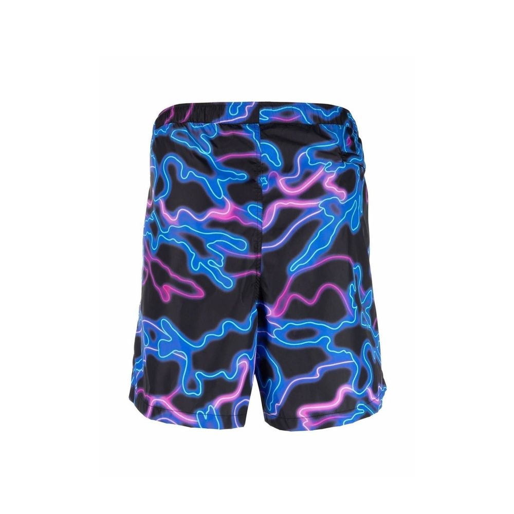 Valentino Neon-Print Swim Shorts Valentino