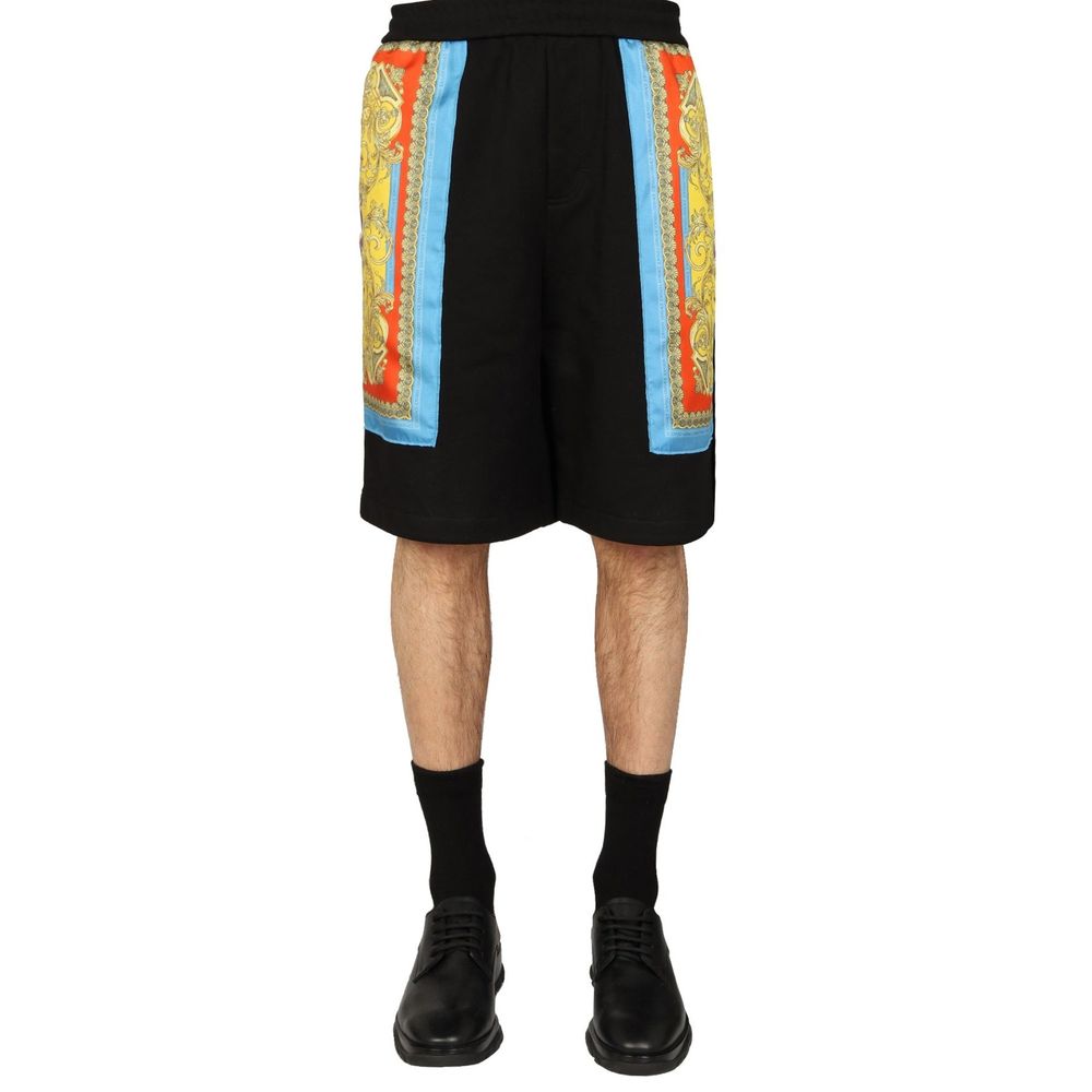 Versace Barocco Goddess Night Print Shorts Versace