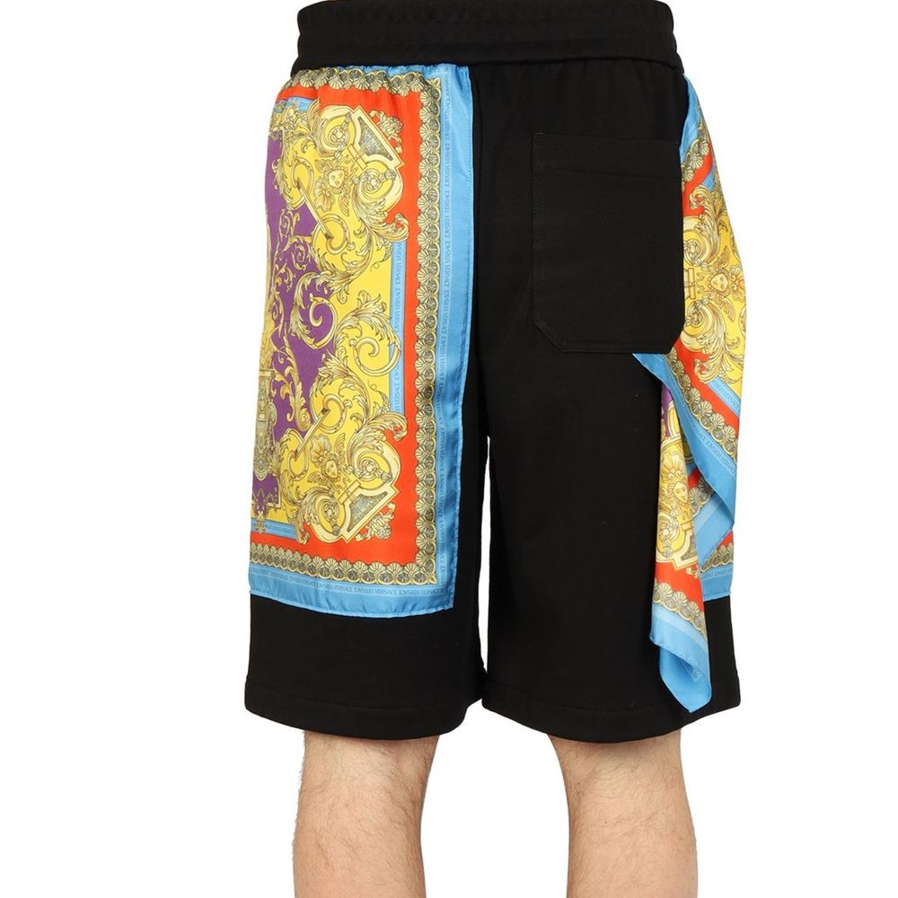 Versace Barocco Goddess Night Print Shorts Versace