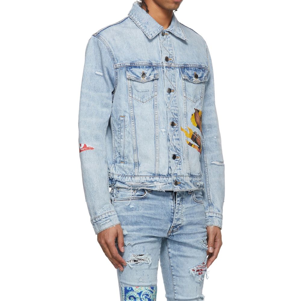 Amiri Playboy Magazine Trucker Denim Jacket Amiri