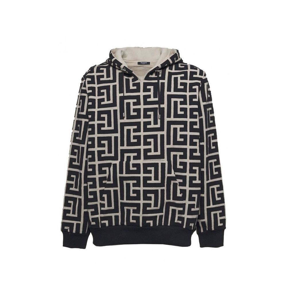 Balmain Monogrammed Hooded Sweatshirt Balmain