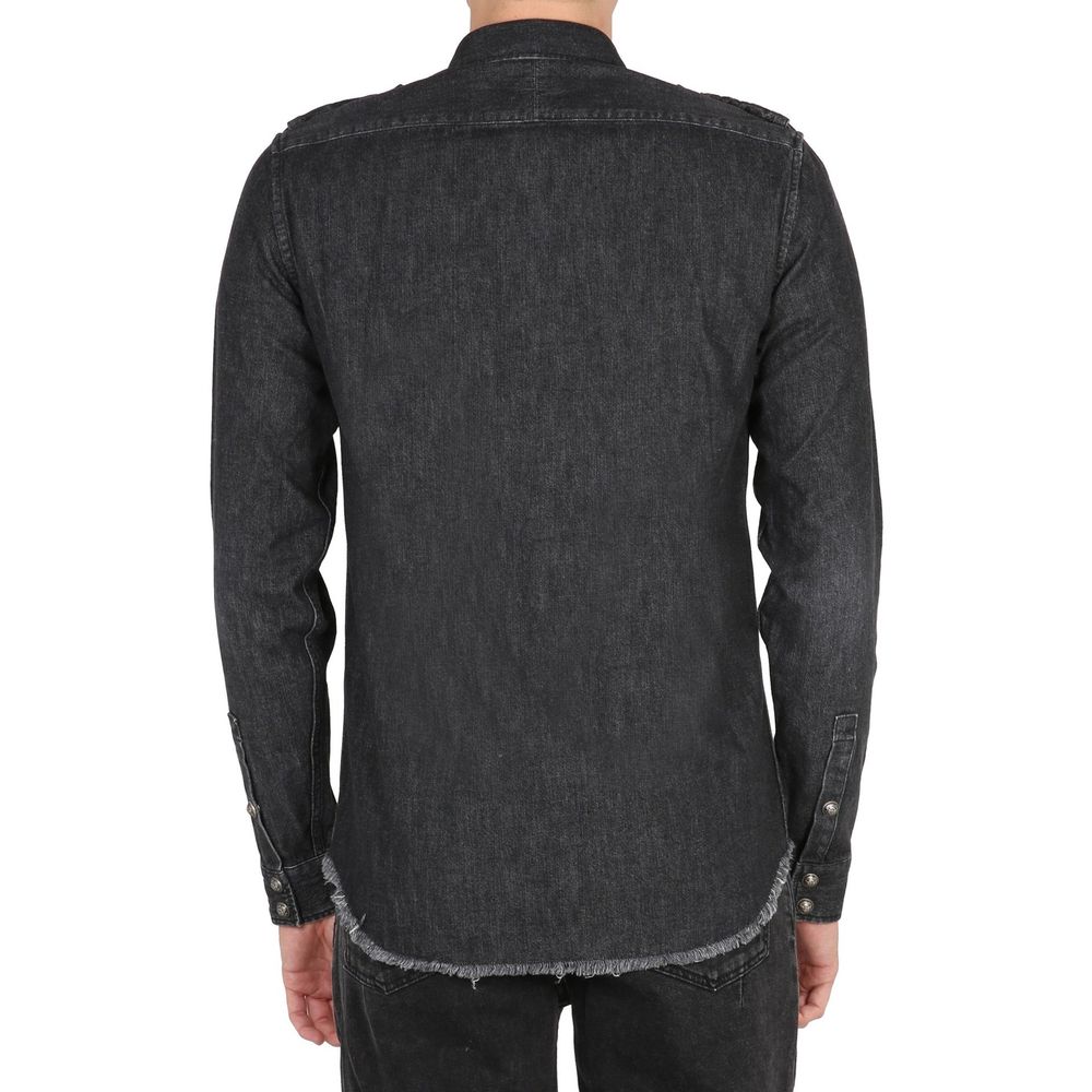 Balmain Cotton Denim Shirt Balmain