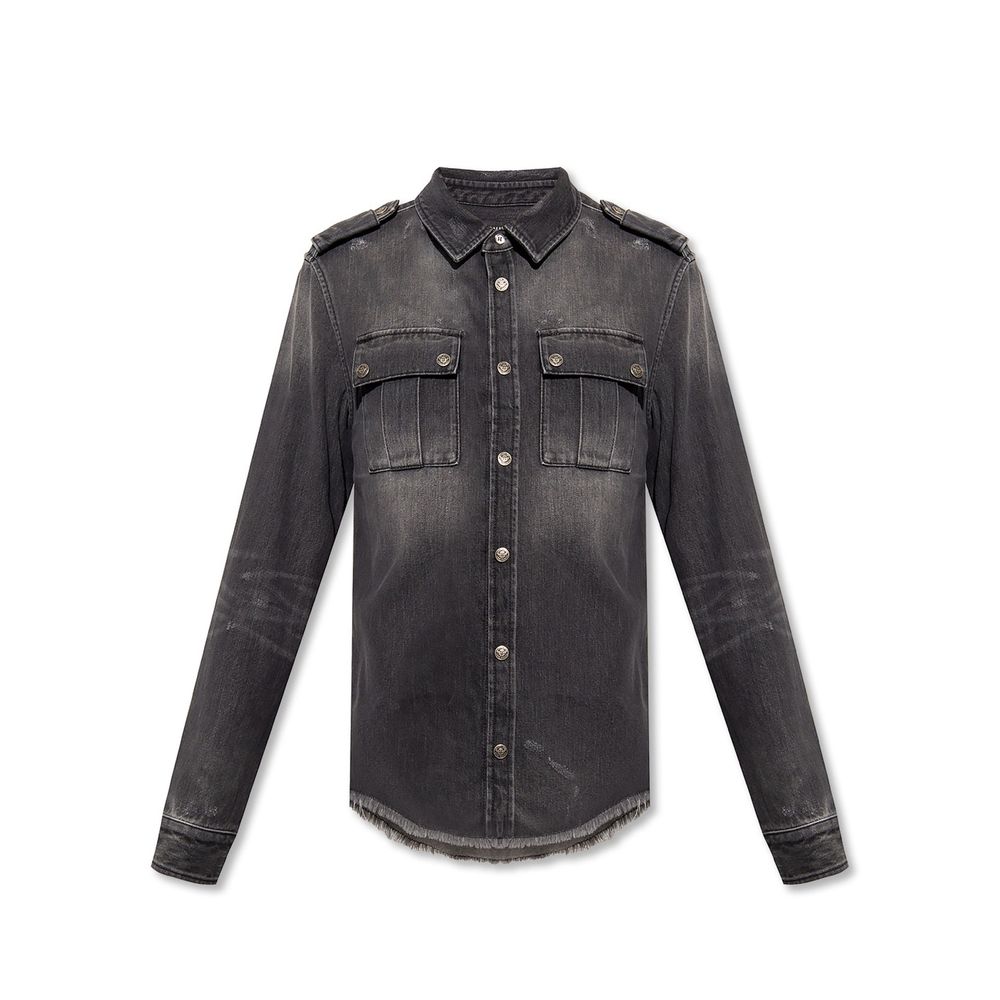 Balmain Cotton Denim Shirt Balmain