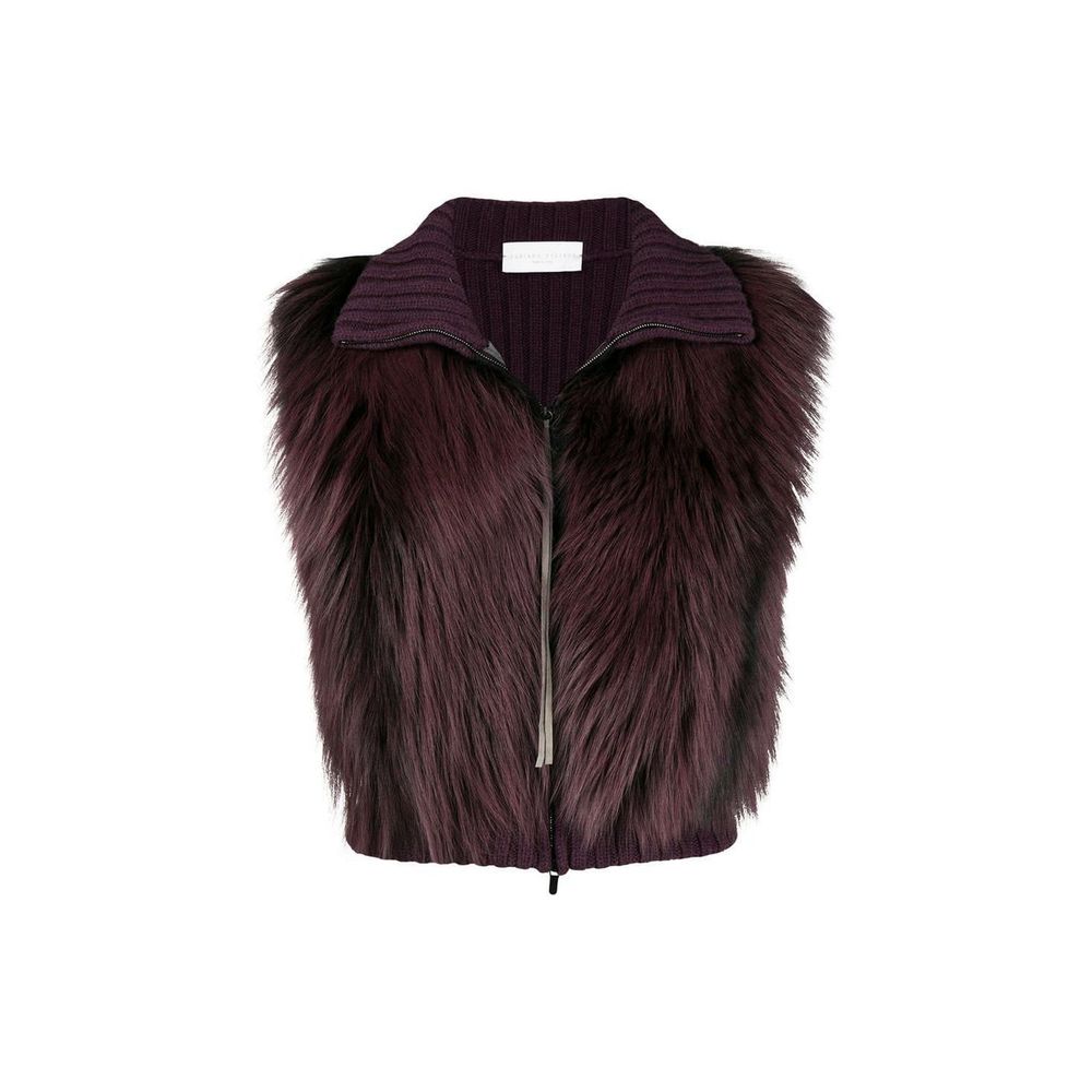 Fabiana Filippi Fox Fur Knitted Vest Jacket Fabiana Filippi