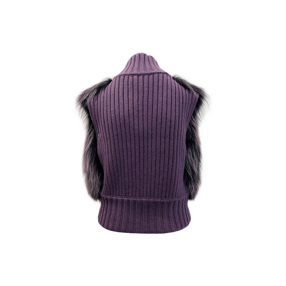 Fabiana Filippi Fox Fur Knitted Vest Jacket Fabiana Filippi