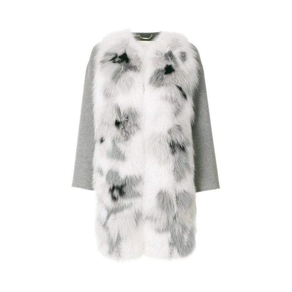 Fendi Fur Trim Cashmere Coat Fendi