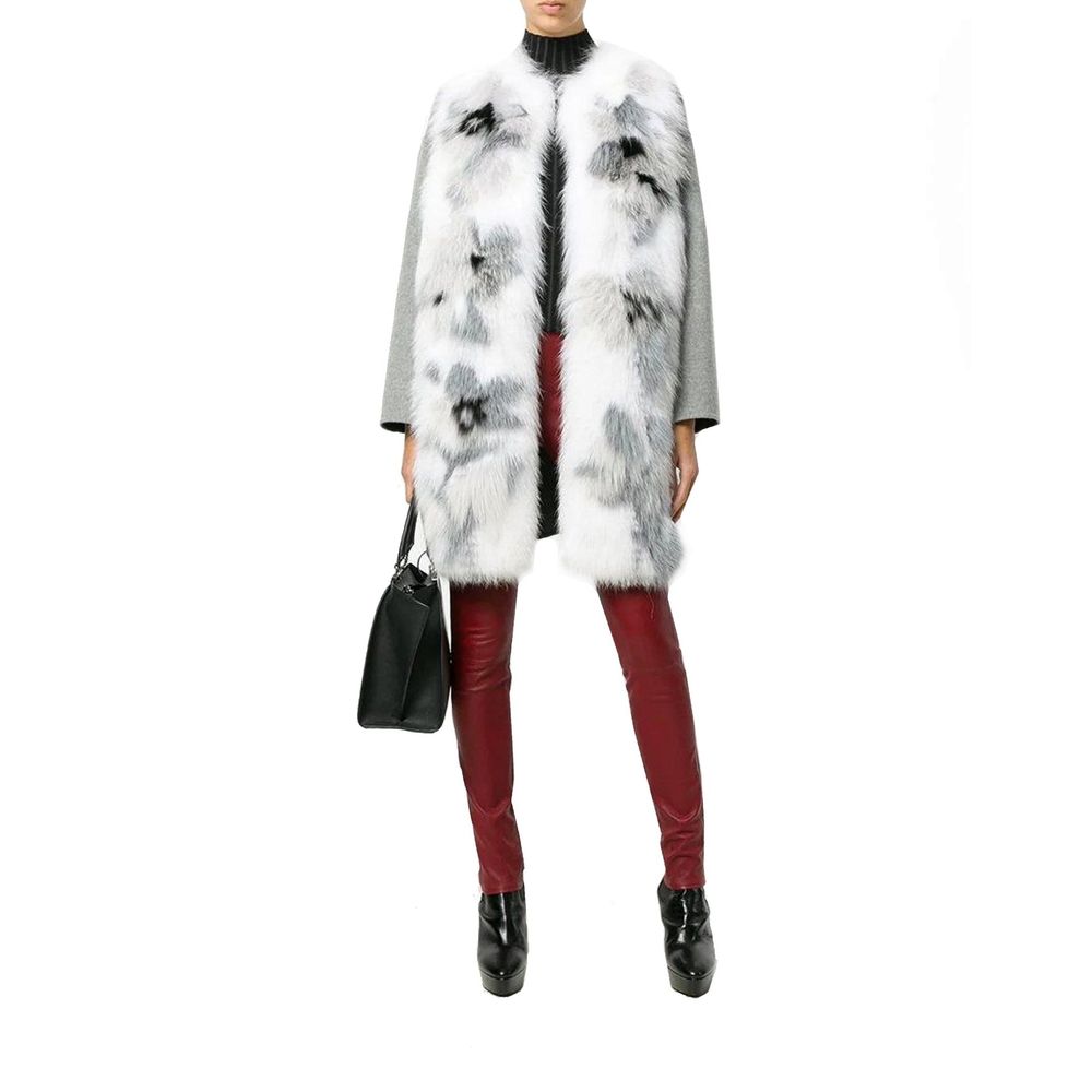 Fendi Fur Trim Cashmere Coat Fendi