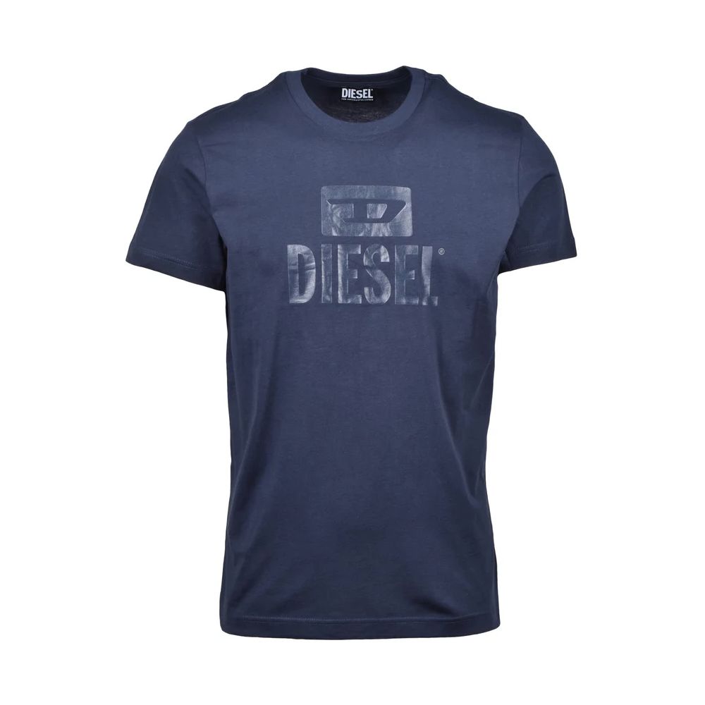 Diesel Blue Cotton T-Shirt Diesel
