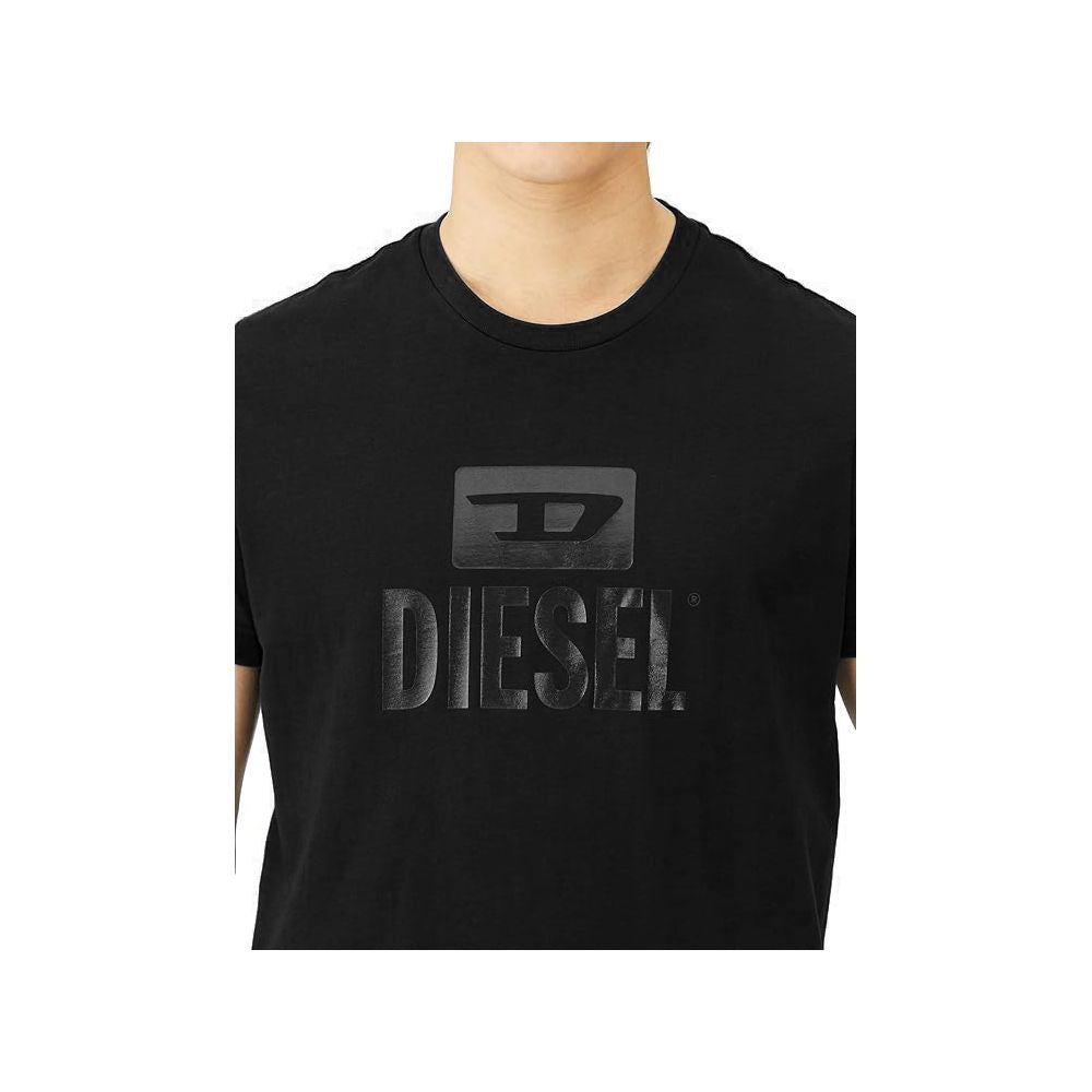 Diesel Black Cotton T-Shirt Diesel