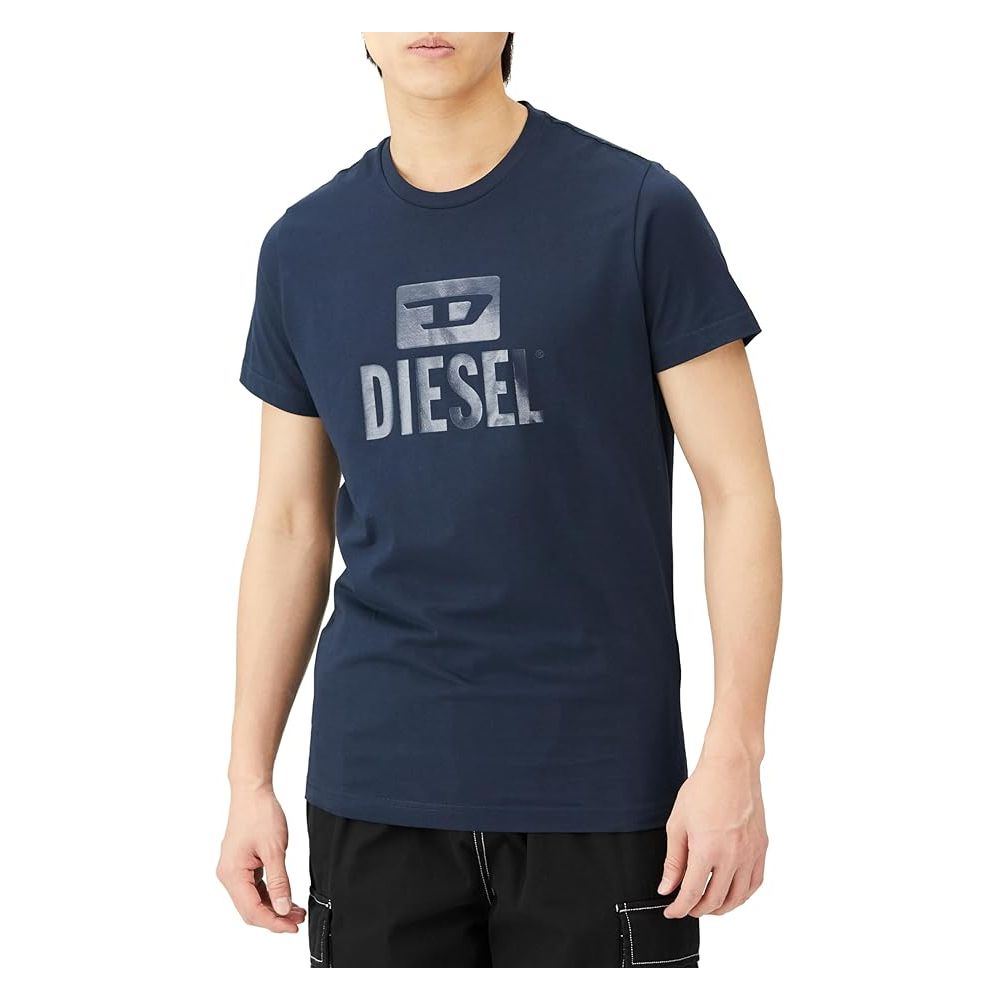 Diesel Blue Cotton T-Shirt Diesel