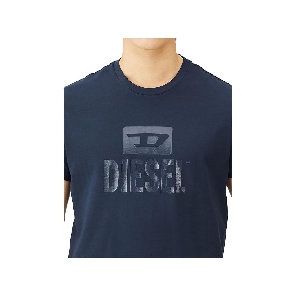 Diesel Blue Cotton T-Shirt Diesel