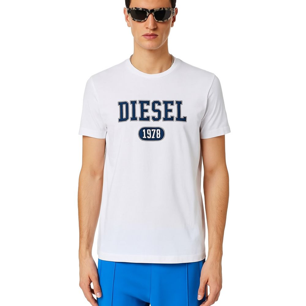 Diesel White Cotton T-Shirt Diesel