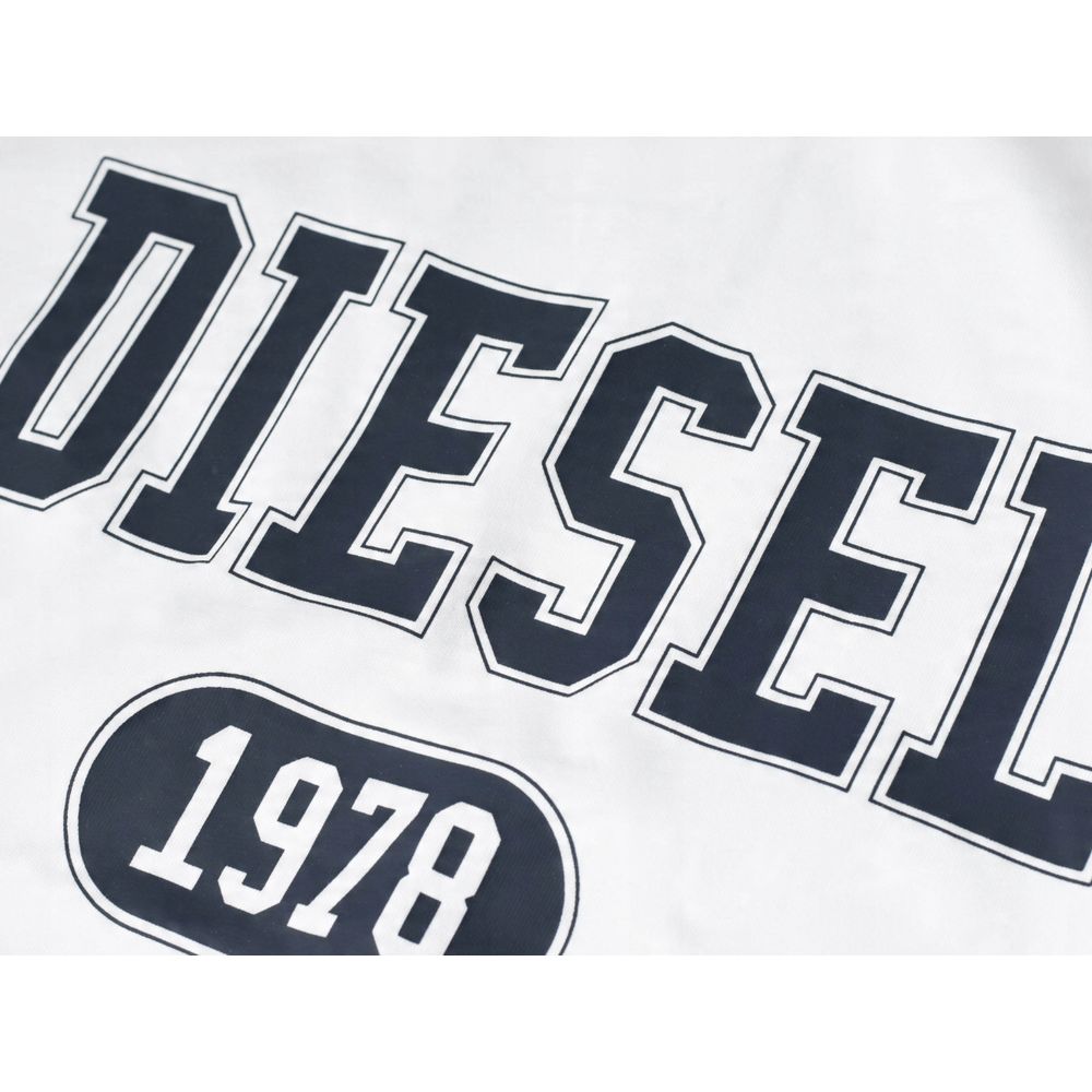 Diesel White Cotton T-Shirt Diesel