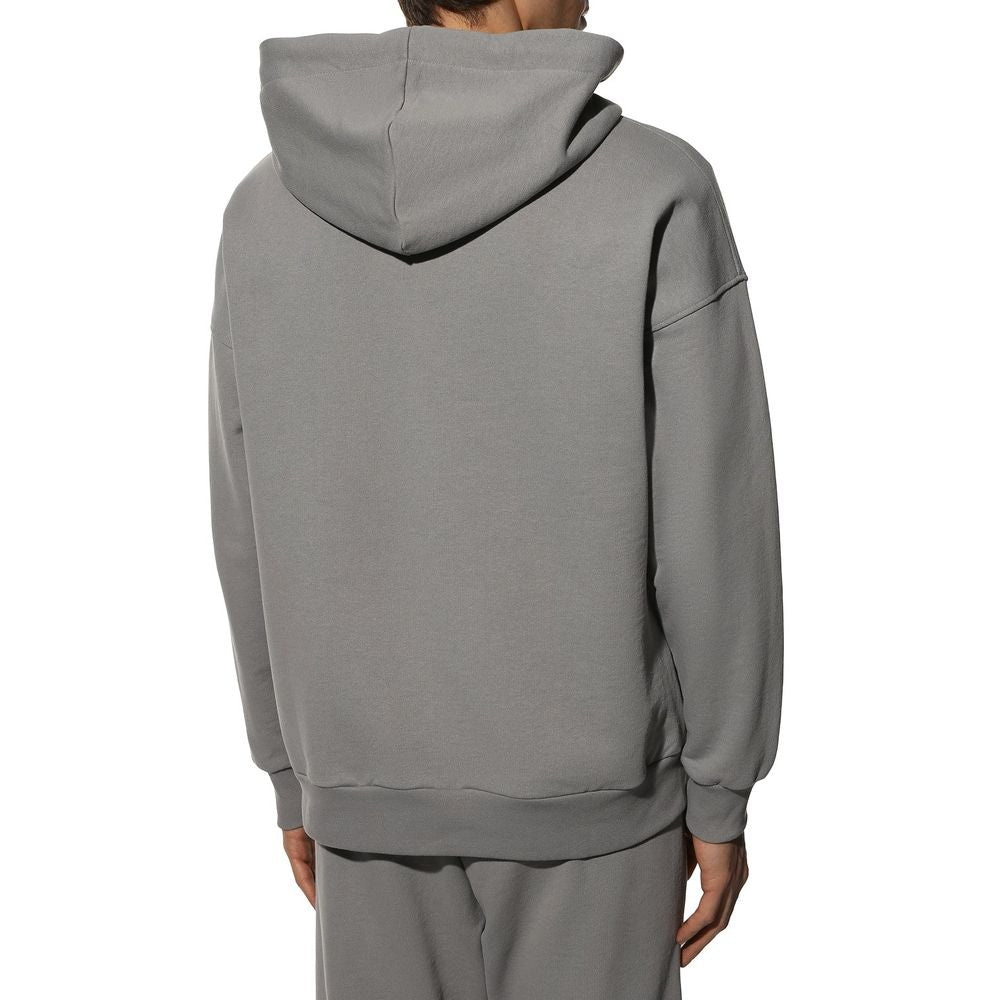 Hinnominate Gray Cotton Men's Hooded Sweatshirt Hinnominate