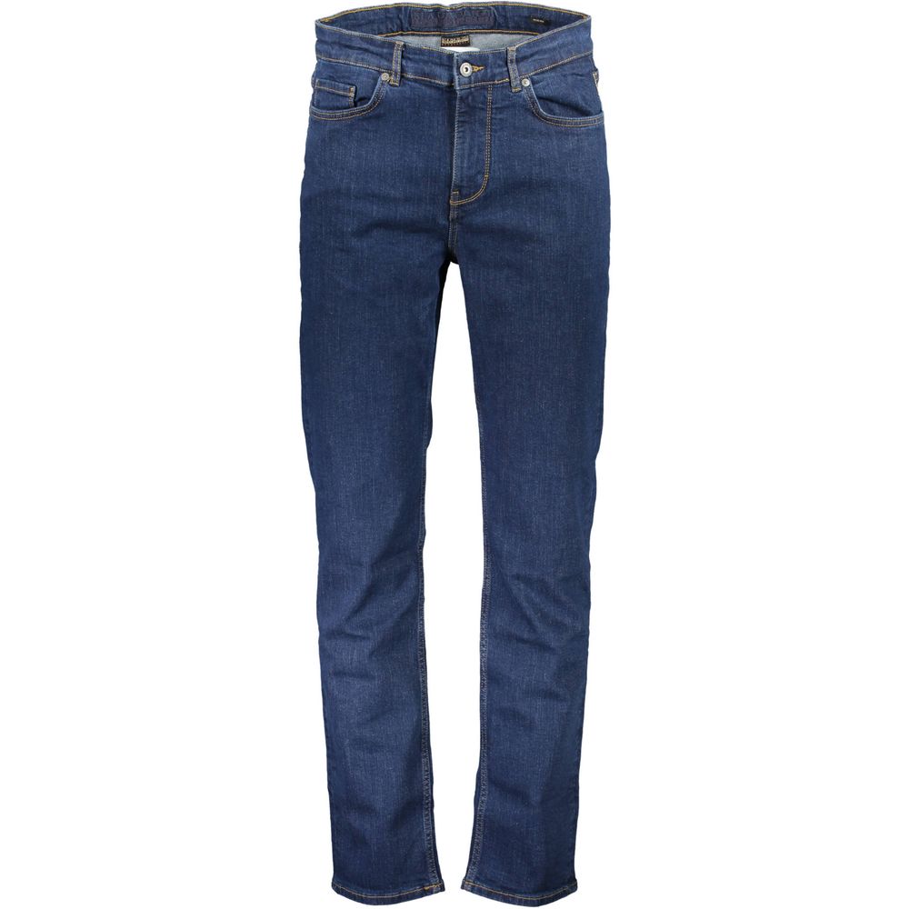 Napapijri Blue Cotton Jeans & Pant Napapijri