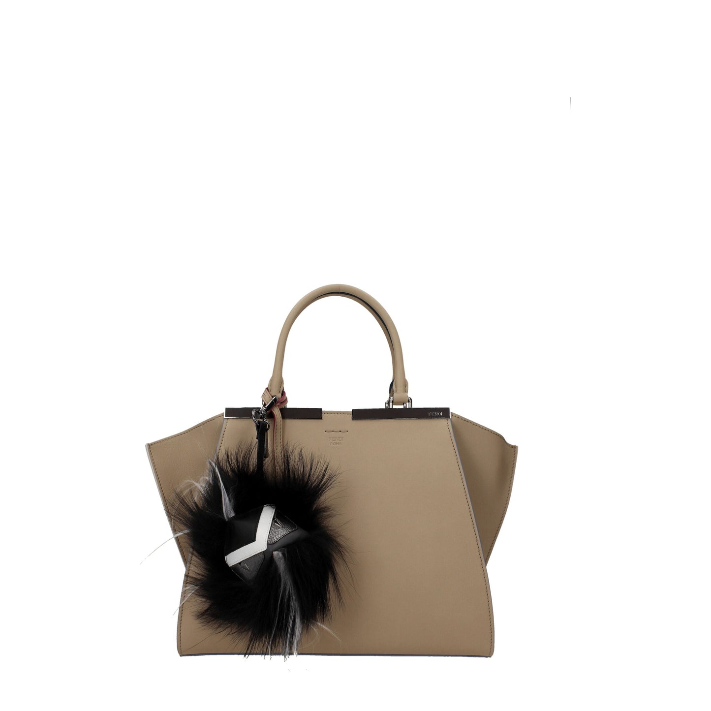 Fendi Black Leather Keychains Fendi