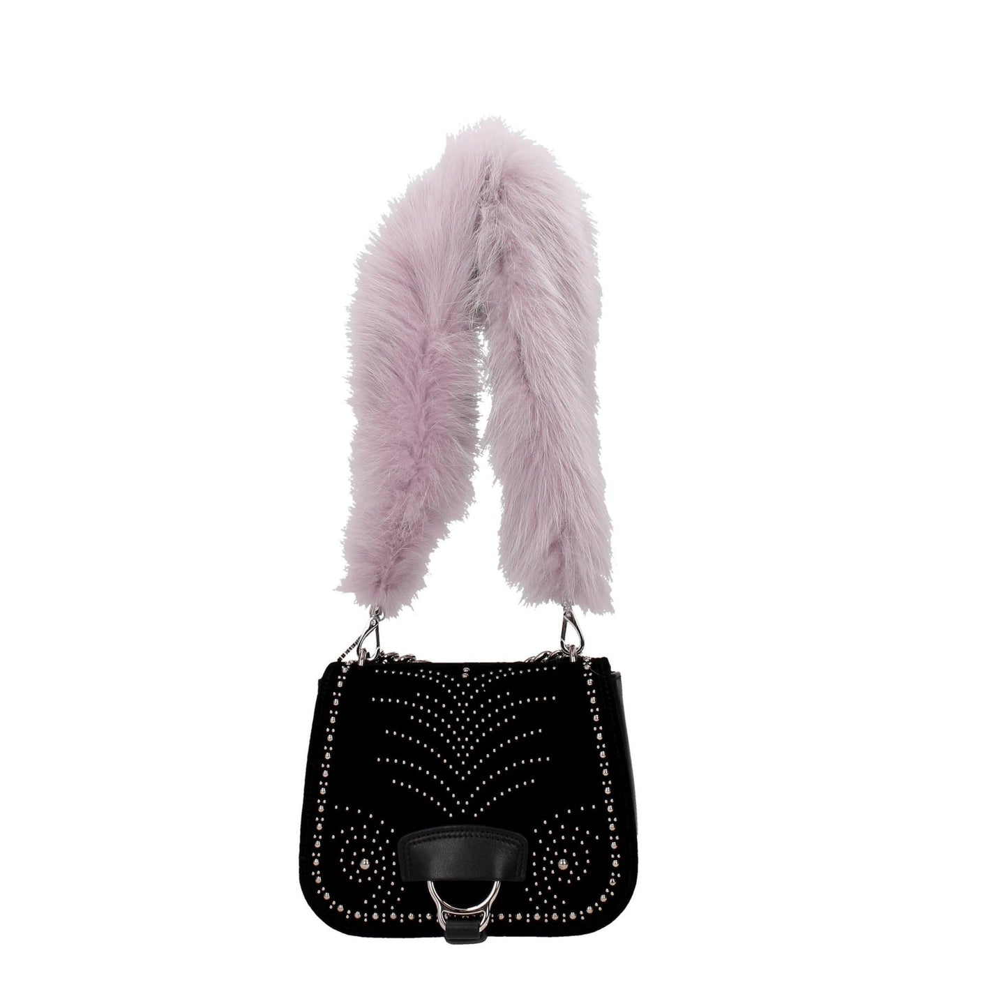 Miu Miu Purple Fur Shoulder Bags Miu Miu