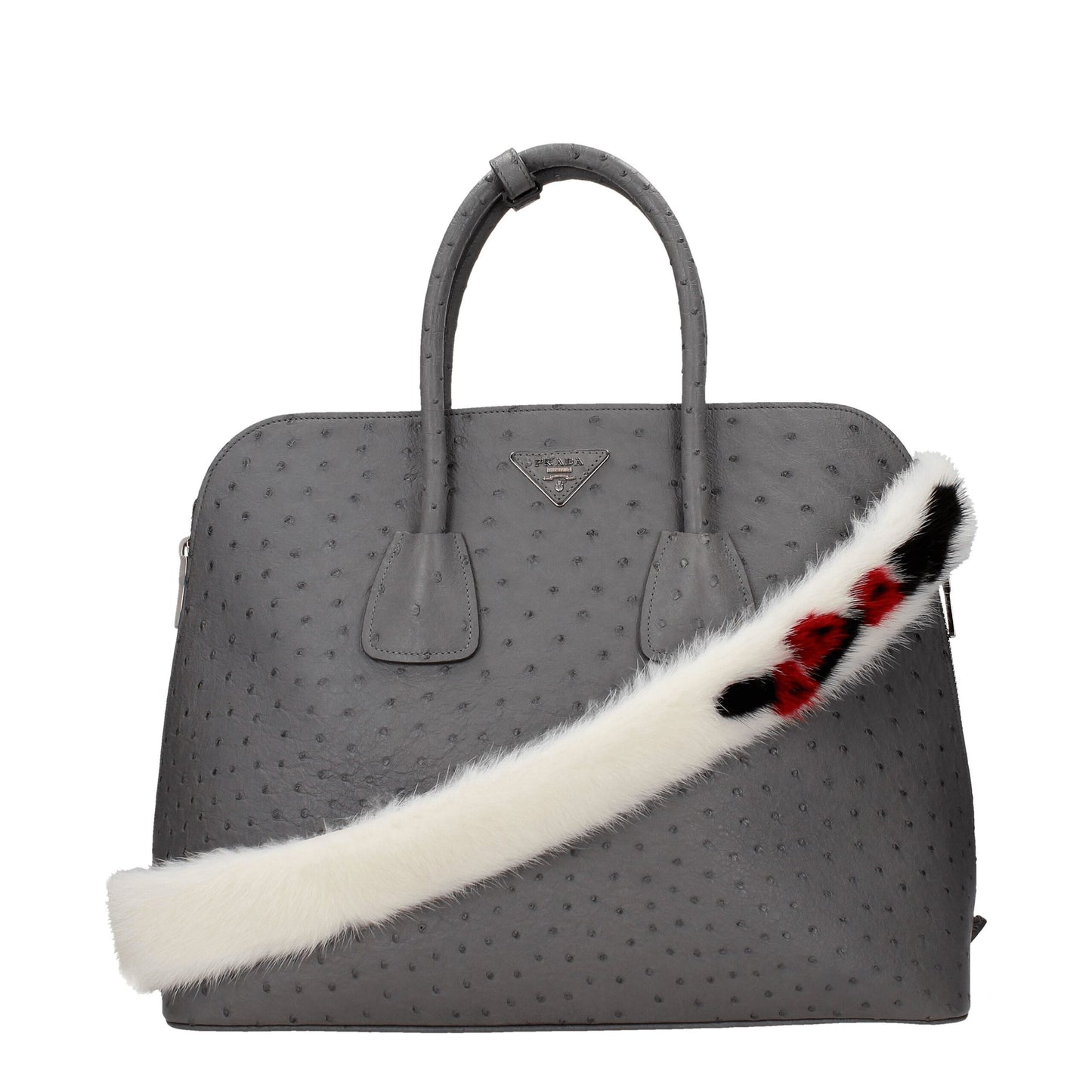 Prada White Leather Shoulder Bags Prada