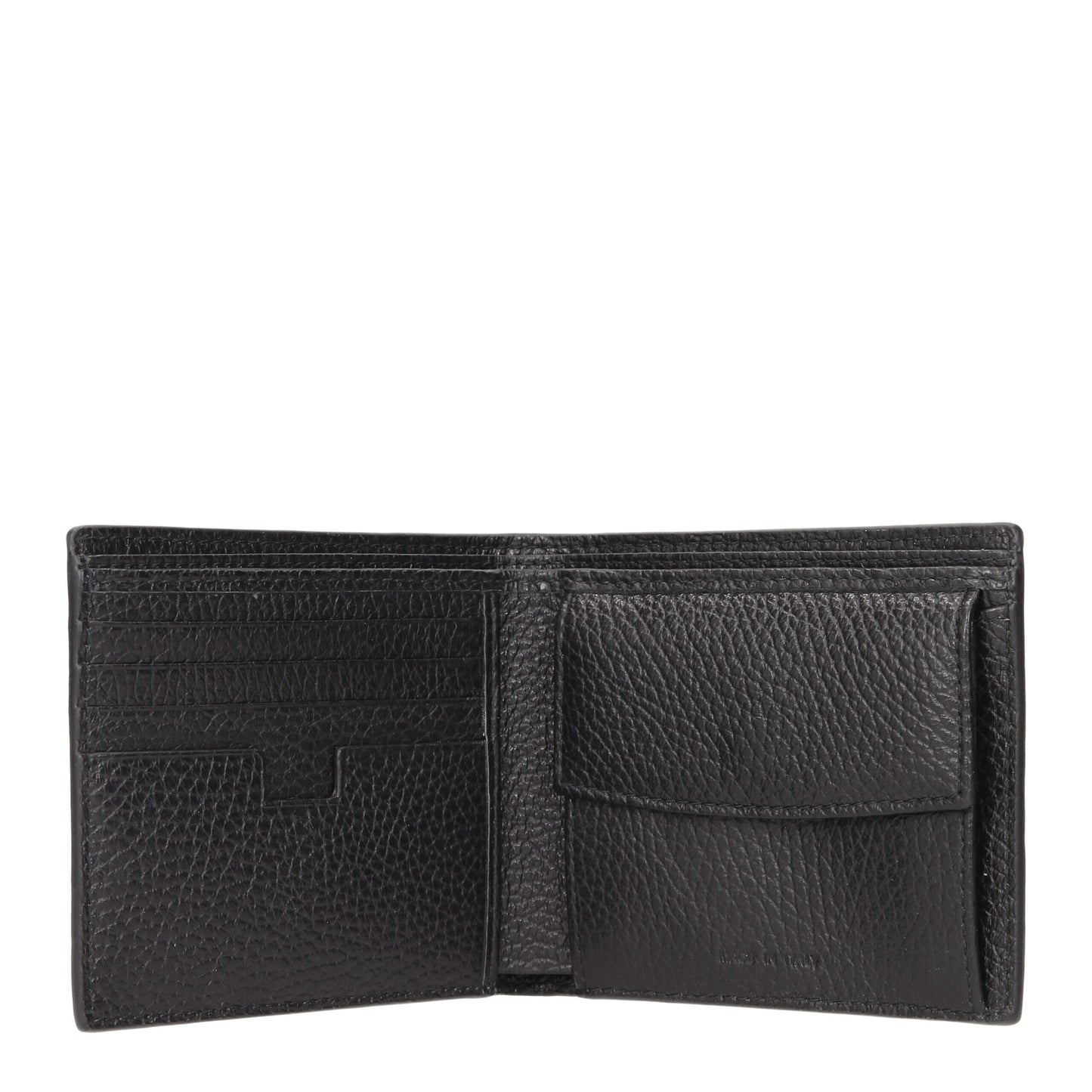 Testoni Black Leather Wallet Testoni
