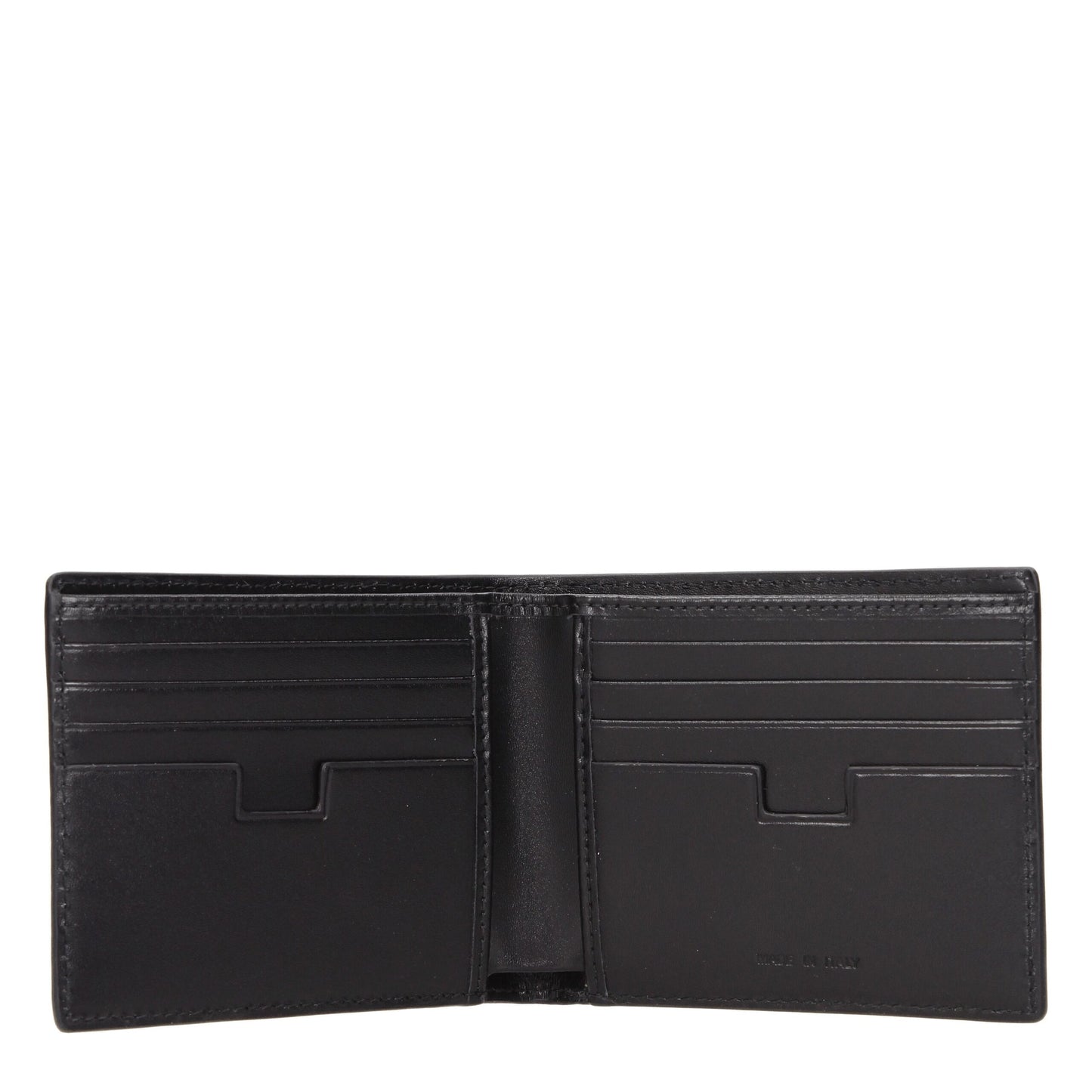 Testoni Black Leather Wallet Testoni