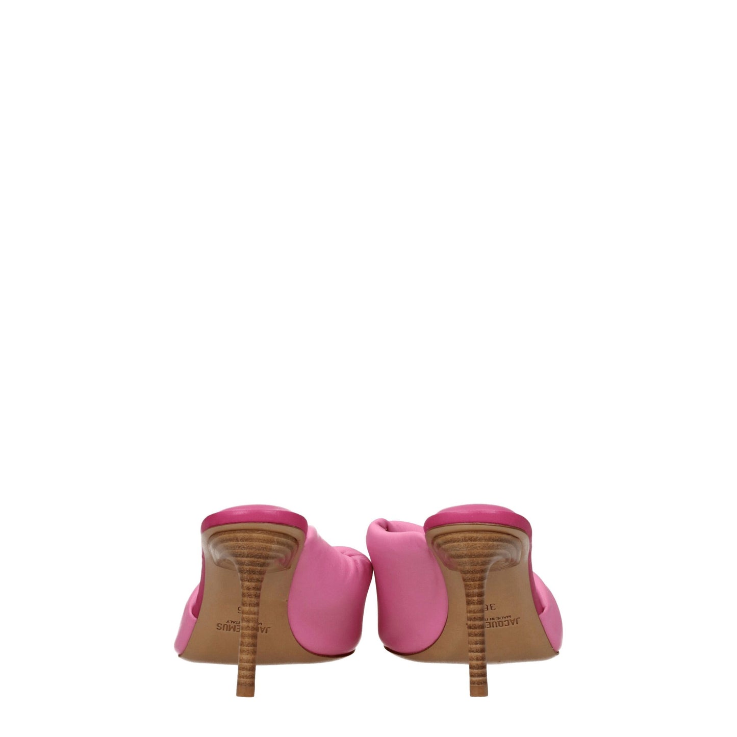 Jacquemus Pink Leather Stiletto Heel Sandals Jacquemus