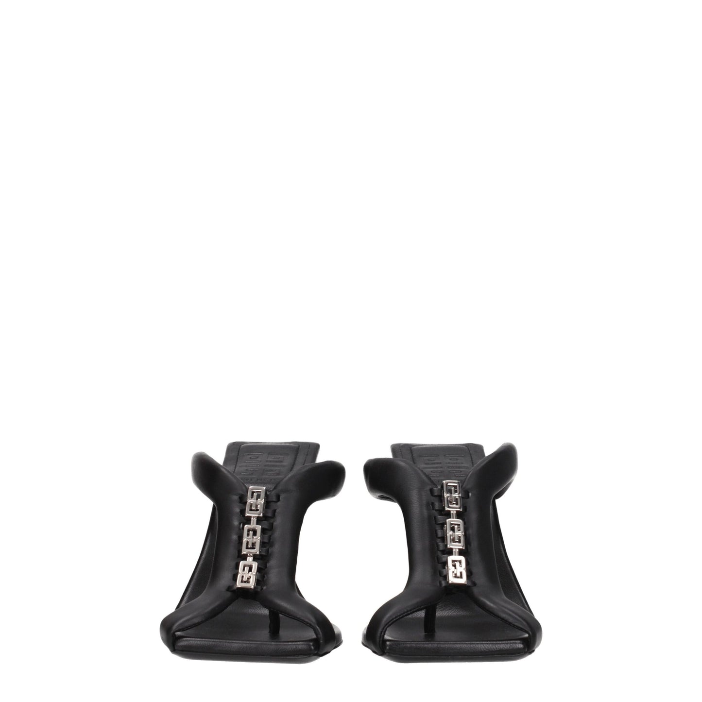 Givenchy Black Leather Stiletto Heel Sandals Givenchy