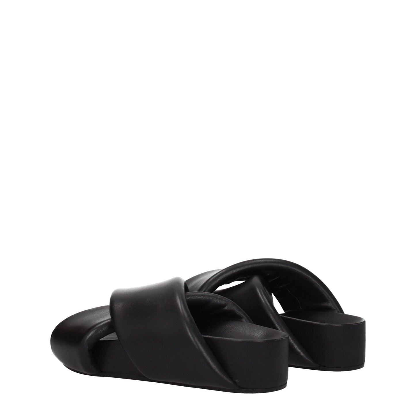Jil Sander Black Leather Slippers Jil Sander
