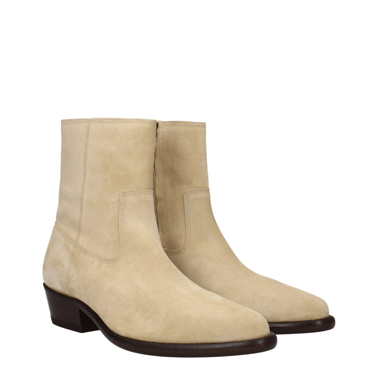 Isabel Marant Beige Leather Ankle Boots Isabel Marant