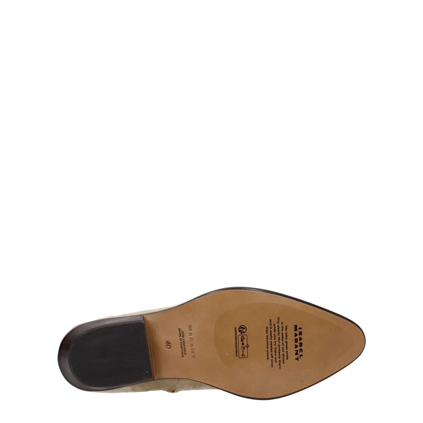 Isabel Marant Beige Leather Ankle Boots Isabel Marant