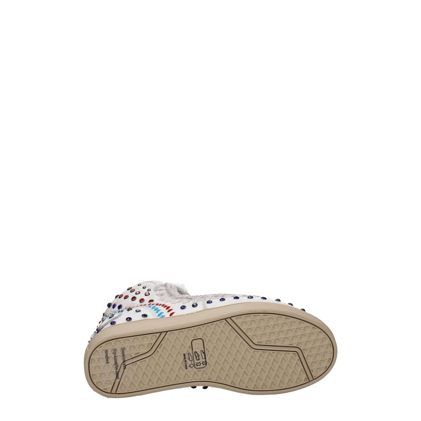 Mou White Leather Ankle Boots Mou