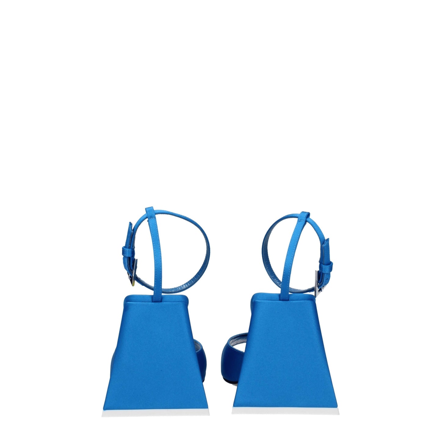 The Attico Blue Satin Stiletto Heel Sandals The Attico
