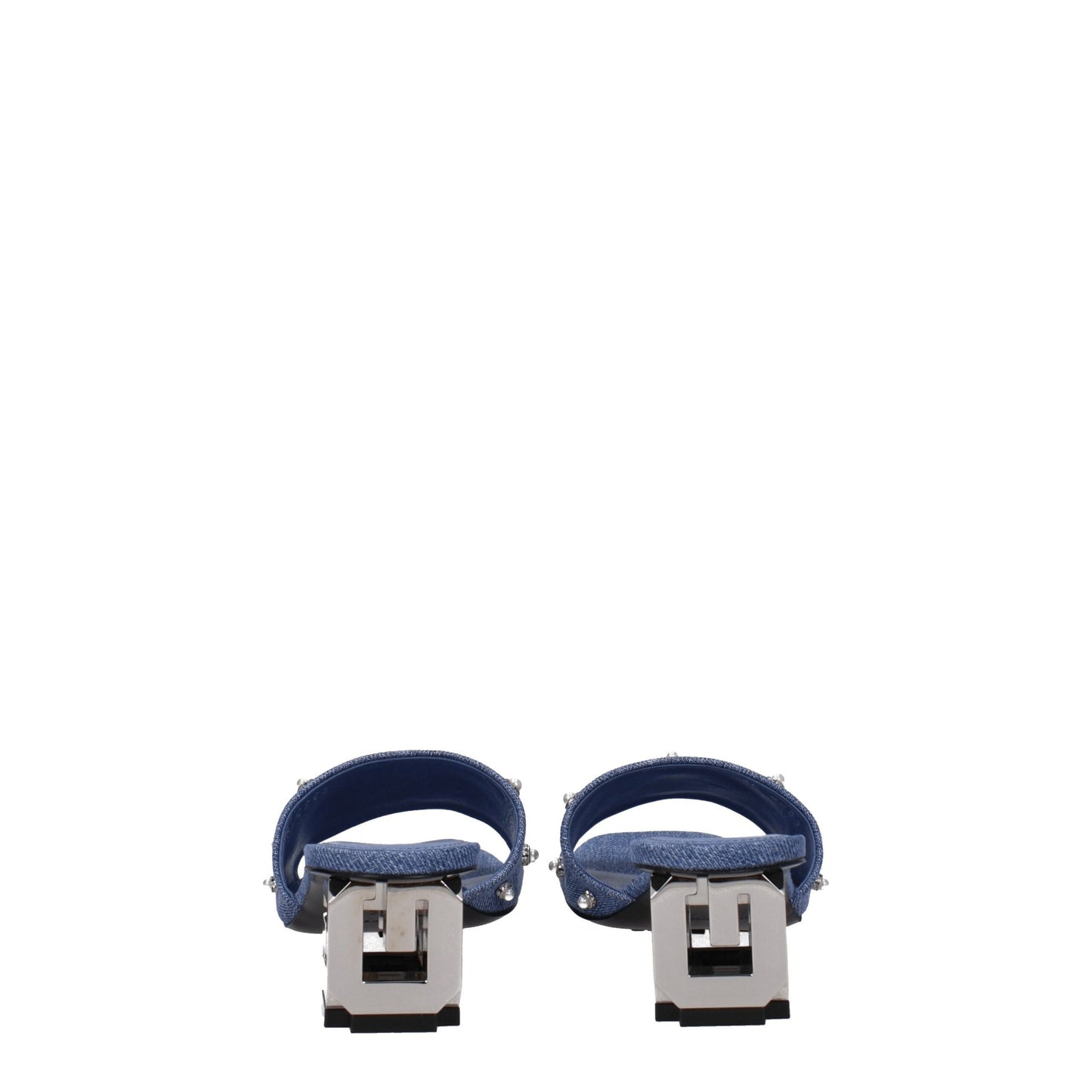 Givenchy Blue Fabric Flat Sandals Givenchy