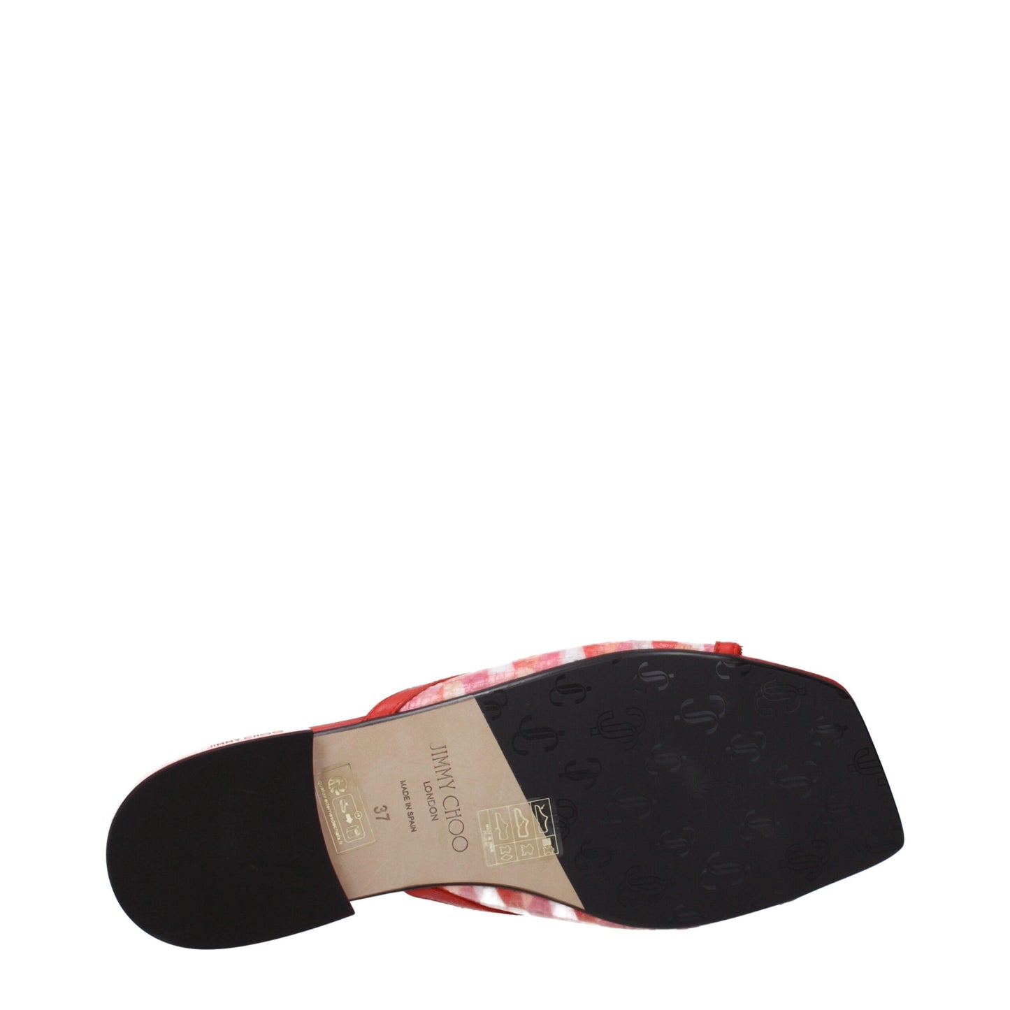 Jimmy Choo Orange Fabric Slippers Jimmy Choo