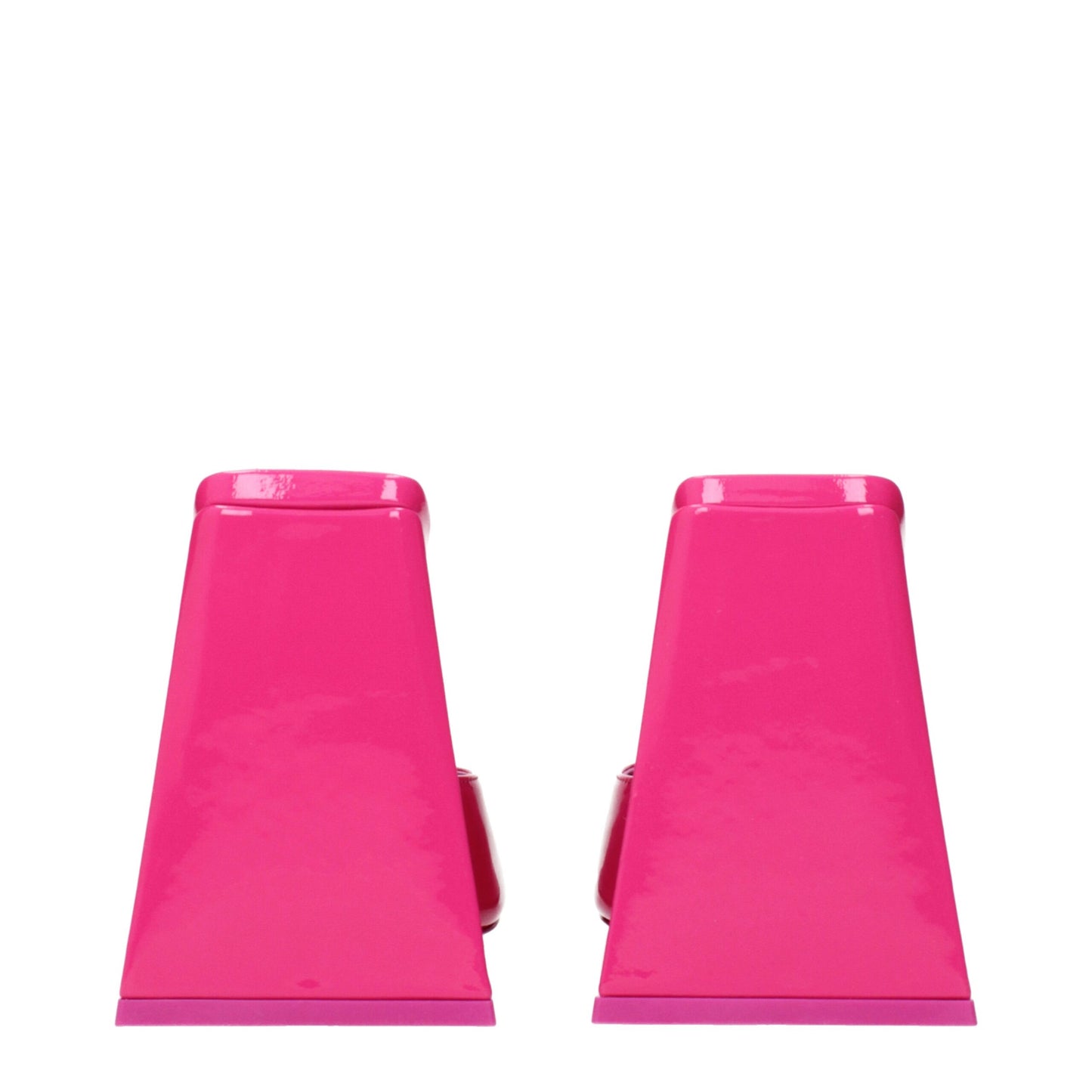 The Attico Pink Leather Platform Sandals The Attico