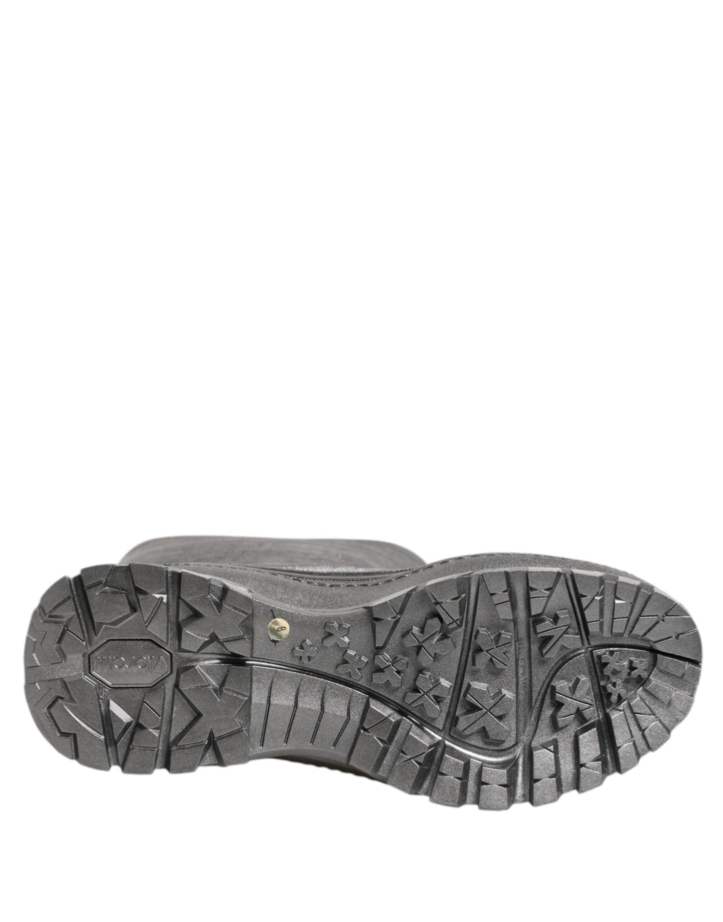 Dolce & Gabbana Metallic Silver Pull On Rain Boots Shoes Dolce & Gabbana