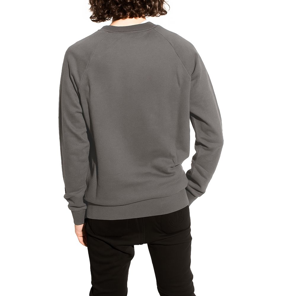 Balmain Gray Cotton Sweater Balmain