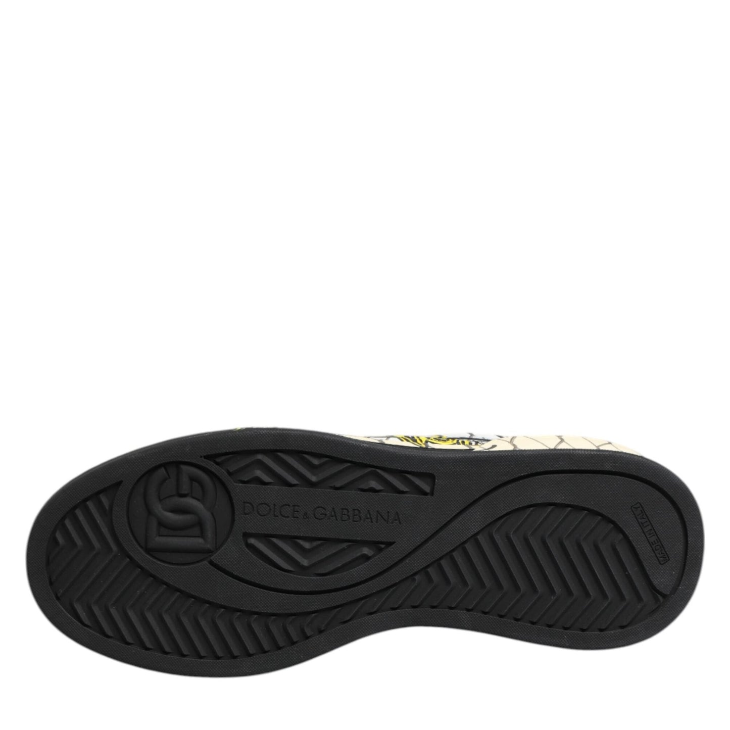 Dolce & Gabbana White Logo Print Low Top Men Sneakers Shoes Dolce & Gabbana