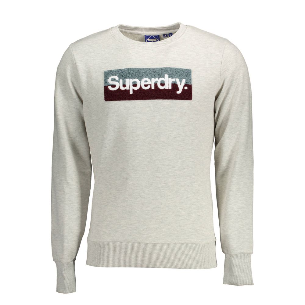 Superdry Gray Cotton Sweater Superdry