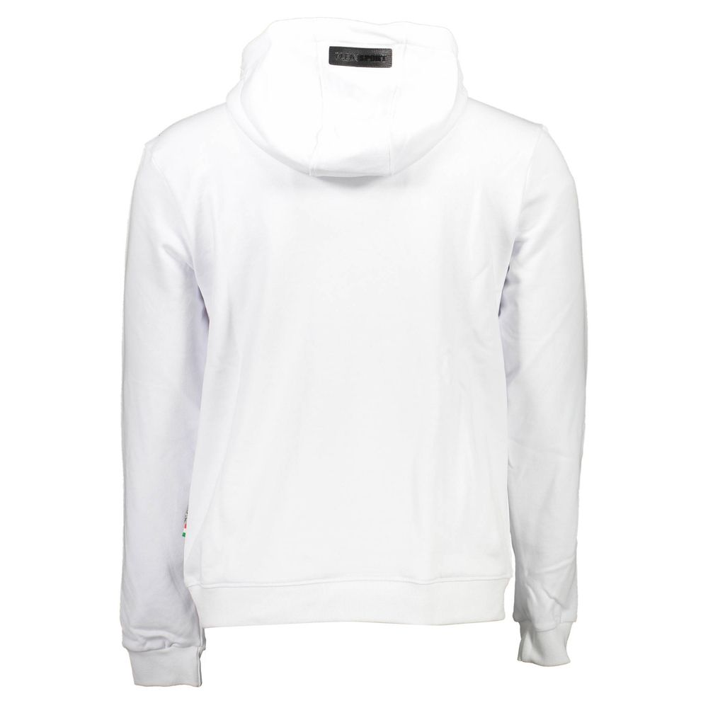 Plein Sport White Cotton Sweater Plein Sport