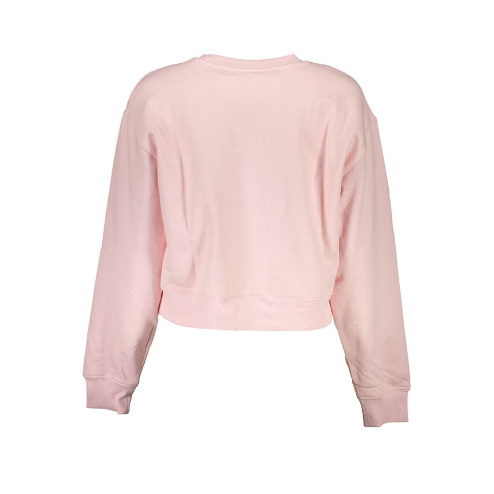 Guess Jeans Pink Cotton Sweater Guess Jeans