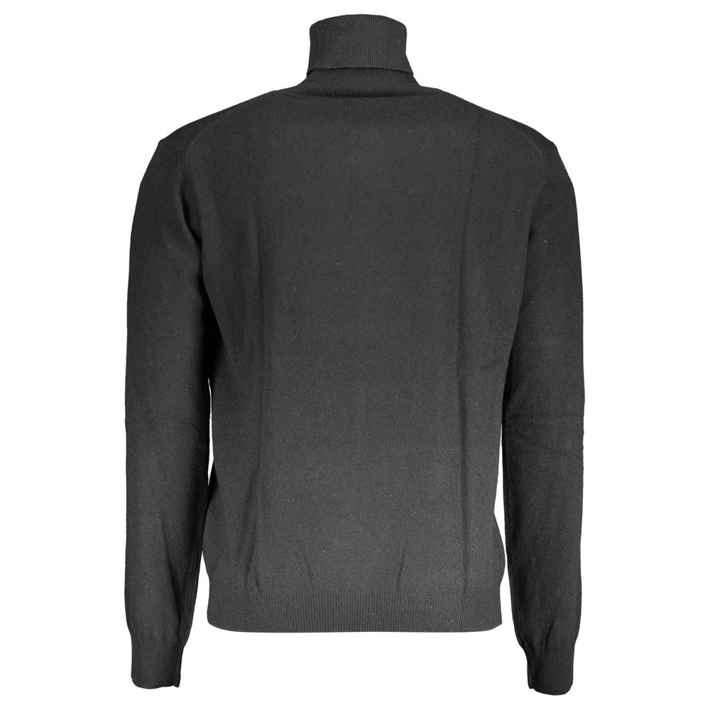 La Martina Black Wool Sweater La Martina
