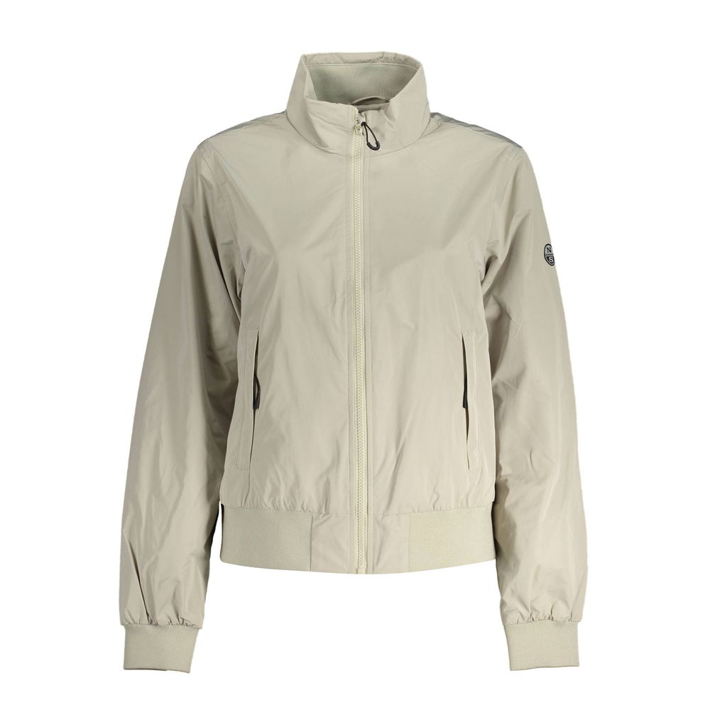 North Sails Gray Polyester Jackets & Coat North Sails