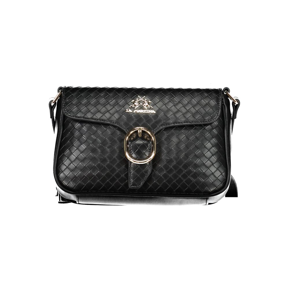 La Martina Black Polyethylene Handbag La Martina