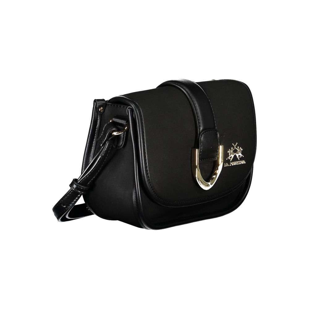 La Martina Black Polyethylene Handbag La Martina