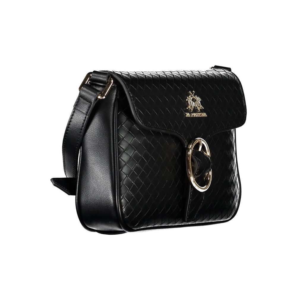 La Martina Black Polyethylene Handbag La Martina