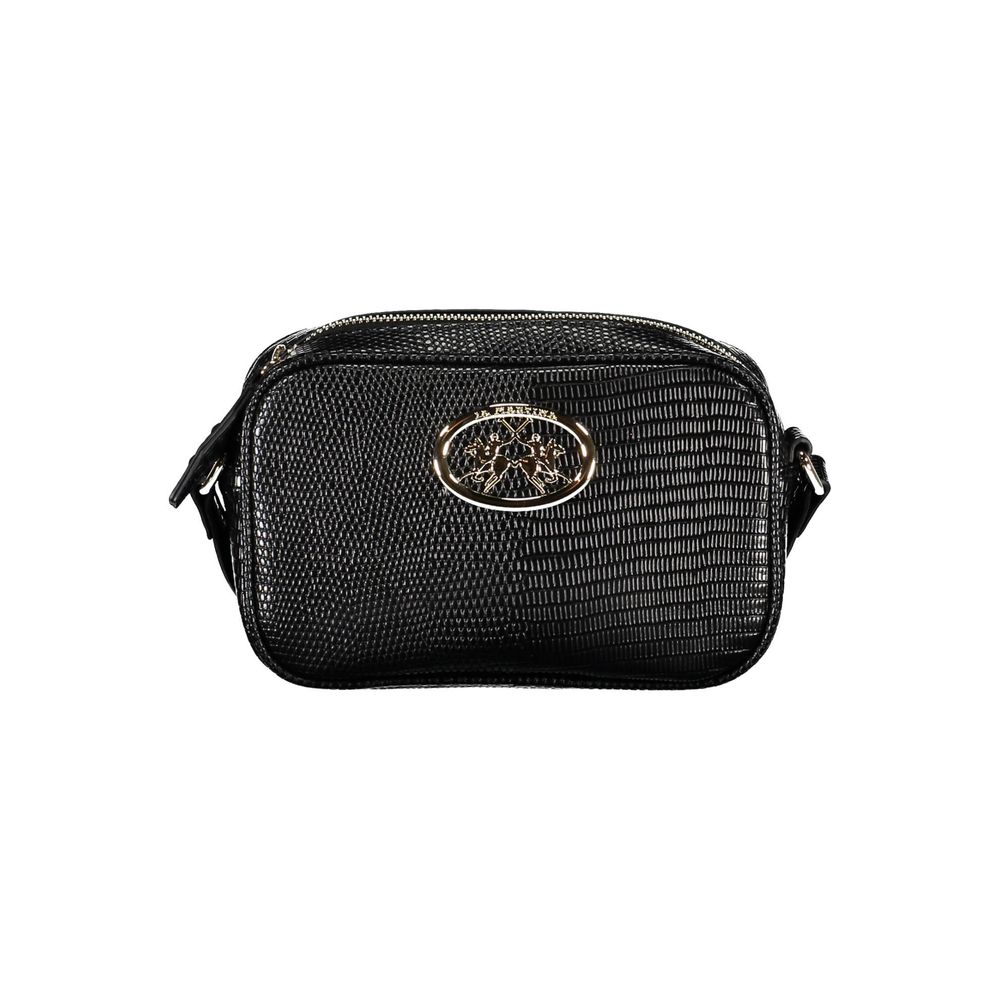 La Martina Black Polyethylene Handbag La Martina