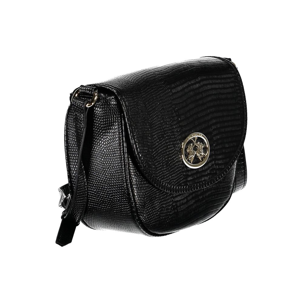La Martina Black Polyethylene Handbag La Martina