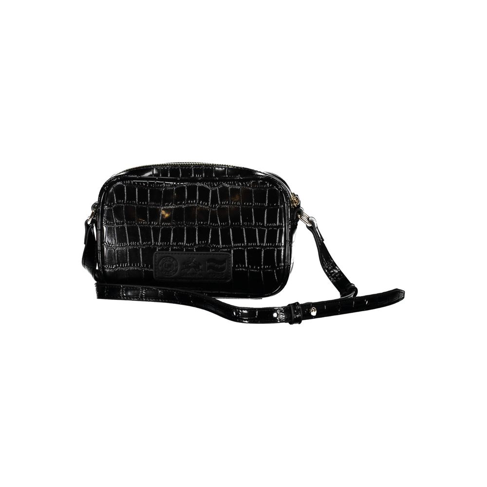 La Martina Black Polyethylene Handbag La Martina